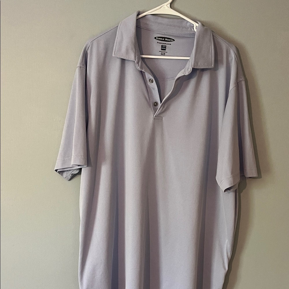 Pebble Beach light purple golf shirt new